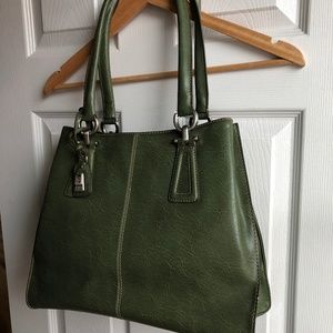 Liz Claiborne Green Medium HandBag Vegan New